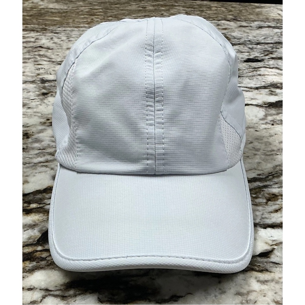 Elegant Bluish White Hue Women's Ponytail Ball Cap Hat - Picture 3 of 10